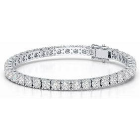 18kt White Gold 14.63ct. Round cut Diamond Bracelet