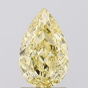 1.51 ct, Fancy Intense Yellow/VS2, Pear cut IGI Graded Diamond