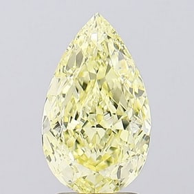 2.54 ct, Fancy Intense Yellow/VS1, Pear cut IGI Graded Diamond