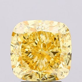3.31 ct, Fancy Vivid Yellow/VS1, Cushion cut IGI Graded Diamond