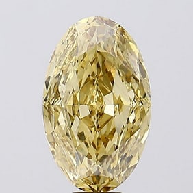 10.77 ct, Fancy Intense Yellow/VS2, Oval cut IGI Graded Diamond