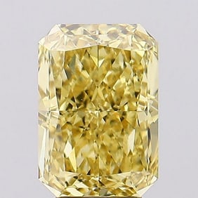 4.25 ct, Fancy Vivid Yellow/VS1, Radiant cut IGI Graded Diamond