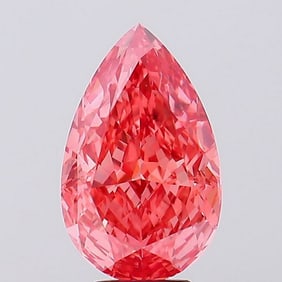 6.13 ct, Fancy Vivid Pink/VS2, Pear cut IGI Graded Diamond