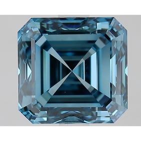 3.00 ct, Fancy Vivid Blue/VVS2, Square Emerald cut IGI Graded Diamond