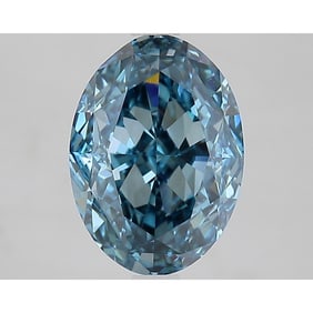 3.10 ct, Fancy Vivid Blue/VVS2, Oval cut IGI Graded Diamond