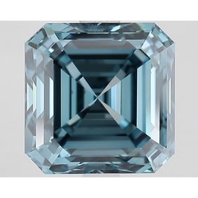 3.22 ct, Fancy Vivid Blue/VS1, Square Emerald cut IGI Graded Diamond