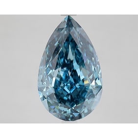 5.09 ct, Fancy Vivid Blue/VVS2, Pear cut IGI Graded Diamond