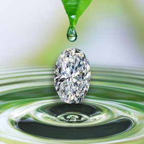 9.22 ct, F/VS1, Oval cut IGI Graded Diamond