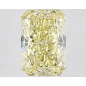 4.07 ct, Fancy Intense Yellow/VVS2, Radiant cut IGI Graded Diamond