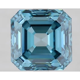 3.06 ct, Fancy Vivid Blue/VS1, Square Emerald cut IGI Graded Diamond