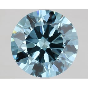 10.16 ct, Fancy Vivid Blue/VS1, Round cut IGI Graded Diamond