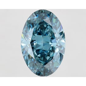 10.08 ct, Fancy Vivid Blue/VS1, Oval cut IGI Graded Diamond