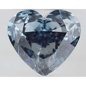 2.51 ct, Fancy Intense Blue/VS2, Heart cut IGI Graded Diamond