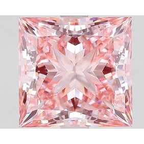 4.01 ct, Fancy Intense Pink/VS2, Princess cut IGI Graded Diamond