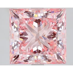 5.51 ct, Fancy Intense Pink/VVS2, Princess cut IGI Graded Diamond