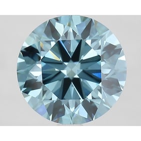 3.00 ct, Fancy Vivid Blue/VVS2, Round cut IGI Graded Diamond