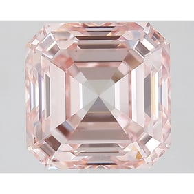 3.29 ct, Fancy Intense Pink/VS1, Square Emerald cut IGI Graded Diamond