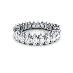 18kt White Gold 2.60ct. Pear cut Diamond Eternity Ring