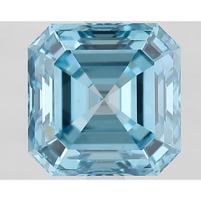 3.35 ct, Fancy Vivid Blue/VVS2, Square Emerald cut IGI Graded Diamond