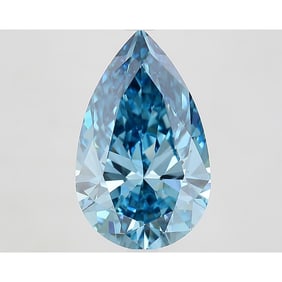 5.04 ct, Fancy Vivid Blue/VVS2, Pear cut IGI Graded Diamond