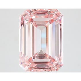 9.84 ct, Fancy Intense Pink/VVS2, Emerald cut IGI Graded Diamond