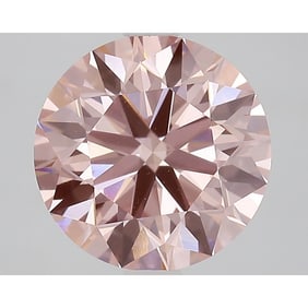 2.81 ct, Fancy Vivid Pink/VS1, Round cut IGI Graded Diamond