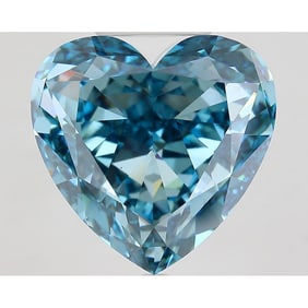 18.35 ct, Fancy Vivid Blue/VS1, Heart cut IGI Graded Diamond