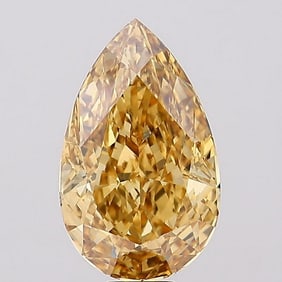 10.09 ct, Fancy Vivid Yellow/VS1, Pear cut IGI Graded Diamond
