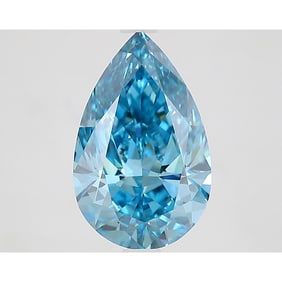 2.81 ct, Fancy Vivid Blue/VS1, Pear cut IGI Graded Diamond