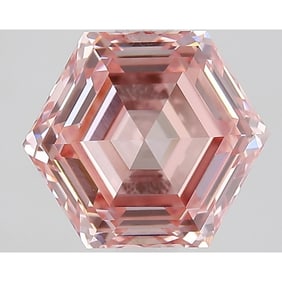 2.30 ct, Fancy Vivid Pink/VVS2, Hexagonal cut IGI Graded Diamond