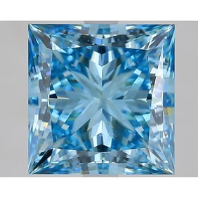 5.08 ct, Fancy Vivid Blue/VS1, Princess cut IGI Graded Diamond