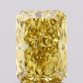 2.00 ct, Fancy Intense Yellow/VS1, Radiant cut IGI Graded Diamond