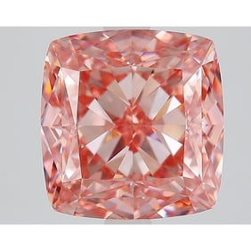 4.11 ct, Fancy Vivid Pink/VVS2, Cushion cut IGI Graded Diamond