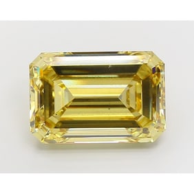 15.01 ct, Fancy Intense Yellow/VS2, Emerald cut IGI Graded Diamond