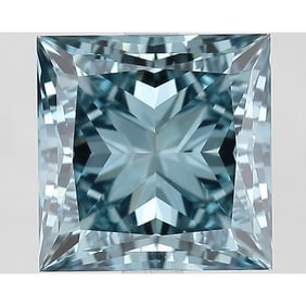 3.54 ct, Fancy Vivid Blue/VS1, Princess cut IGI Graded Diamond