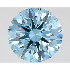 2.28 ct, Fancy Vivid Blue/VVS2, Round cut IGI Graded Diamond