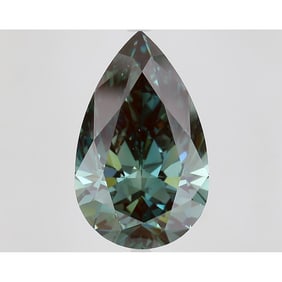 11.50 ct, Fancy Deep Green/VS2, Pear cut IGI Graded Diamond