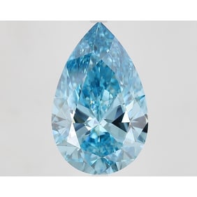 10.16 ct, Fancy Vivid Blue/VVS2, Pear cut IGI Graded Diamond