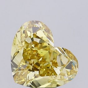 10.30 ct, Fancy Intense Yellow/VS2, Heart cut IGI Graded Diamond