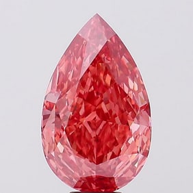 11.09 ct, Fancy Vivid Pink/VS1, Pear cut IGI Graded Diamond