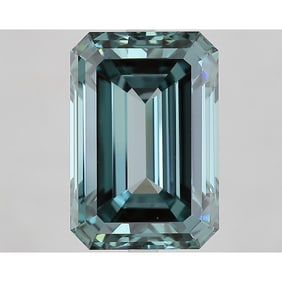11.04 ct, Fancy Vivid Green/VS1, Emerald cut IGI Graded Diamond