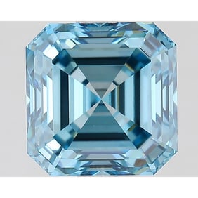 2.79 ct, Fancy Vivid Blue/VVS2, Square Emerald cut IGI Graded Diamond