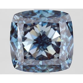 3.68 ct, Fancy Intense Blue/VS1, Cushion cut IGI Graded Diamond