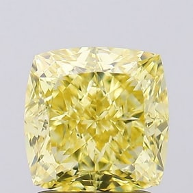 2.09 ct, Fancy Intense Yellow/VS1, Cushion cut IGI Graded Diamond