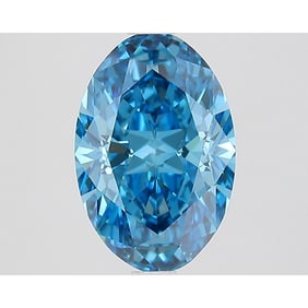 2.08 ct, Fancy Vivid Blue/VVS2, Oval cut IGI Graded Diamond