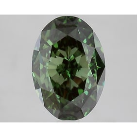 2.64 ct, Fancy Deep Green/VS1, Oval cut IGI Graded Diamond