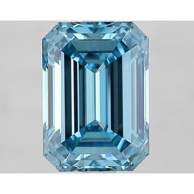 2.74 ct, Fancy Vivid Blue/VS1, Emerald cut IGI Graded Diamond