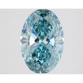 2.04 ct, Fancy Intense Bluish Green/VS1, Oval cut IGI Graded Diamond