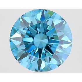 2.63 ct, Fancy Vivid Blue/VS1, Round cut IGI Graded Diamond