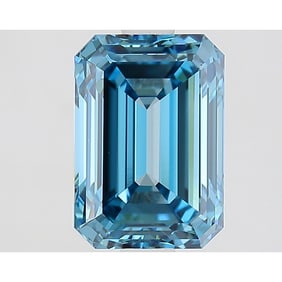 2.07 ct, Fancy Vivid Blue/VS1, Emerald cut IGI Graded Diamond